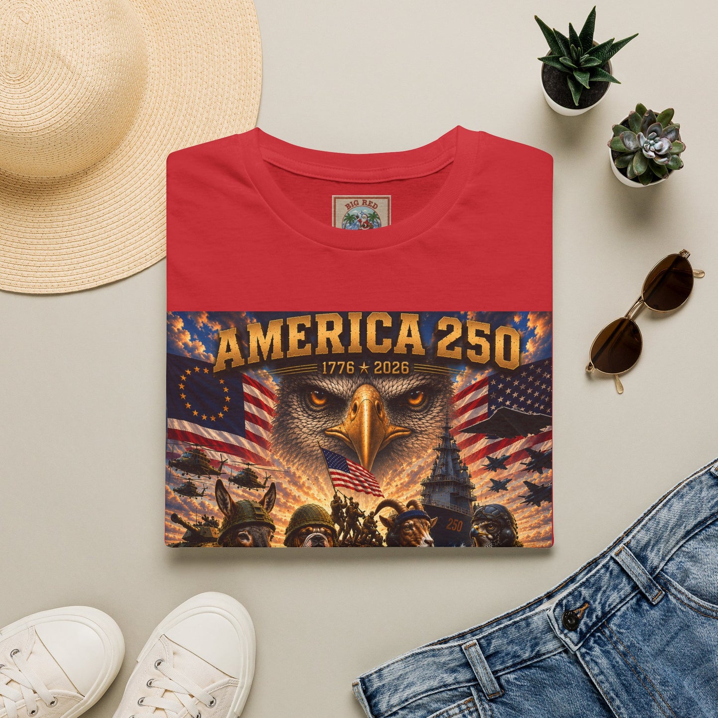 America 250 Eagle Tee — 250 Years Patriotic USA Independence Anniversary T-Shirt