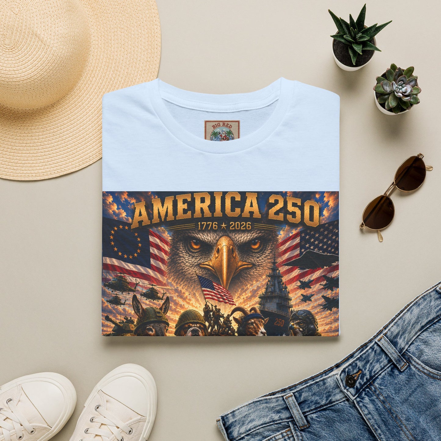 America 250 Eagle Tee — 250 Years Patriotic USA Independence Anniversary T-Shirt